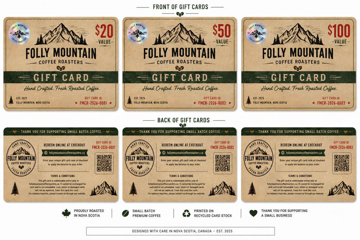 🎁 Folly Mountain Coffee Gift Card
