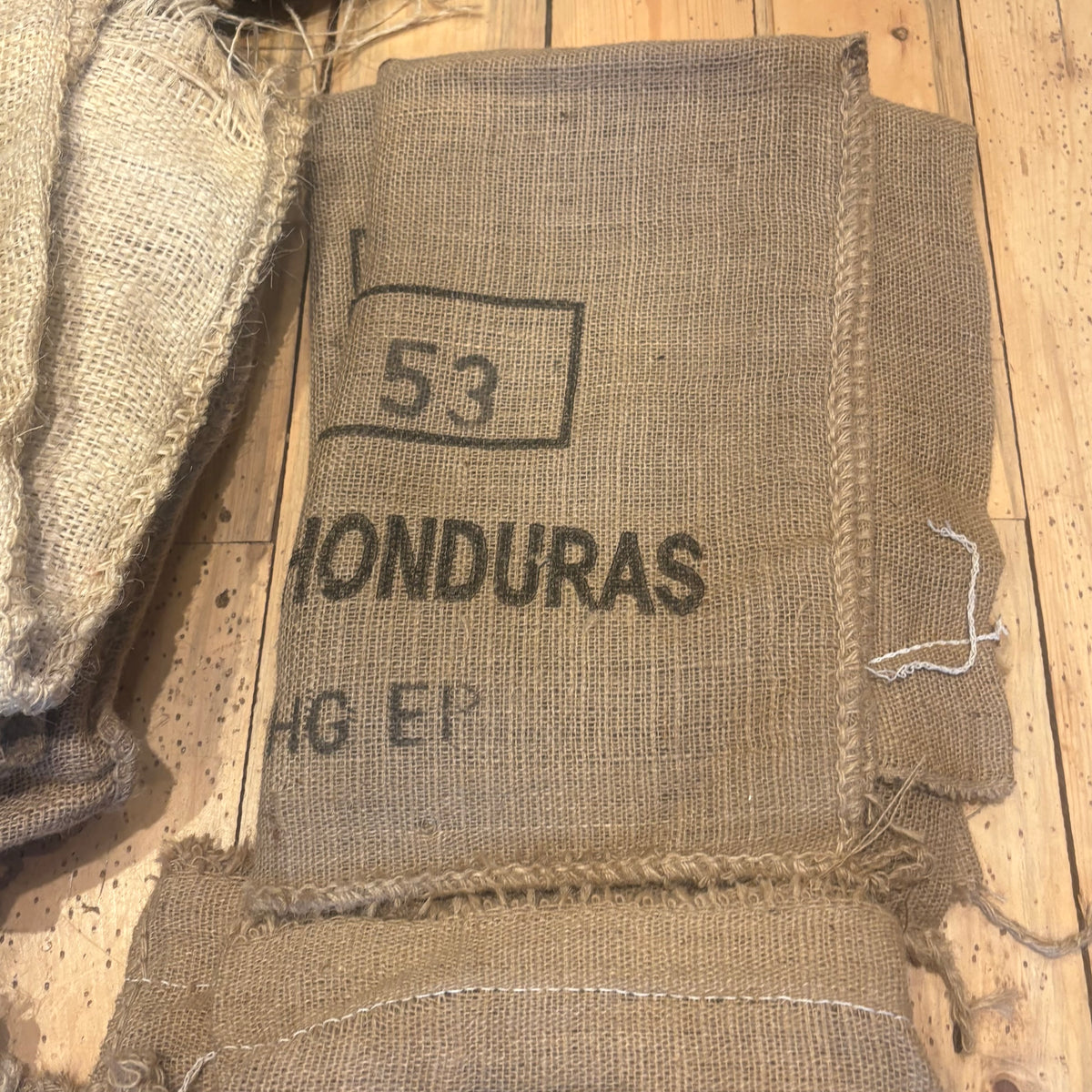 Used Burlap Coffee Bean Bag