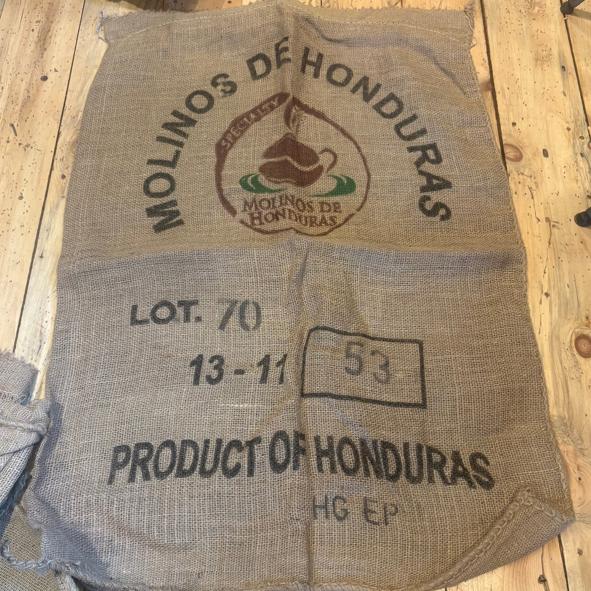 Used Burlap Coffee Bean Bag