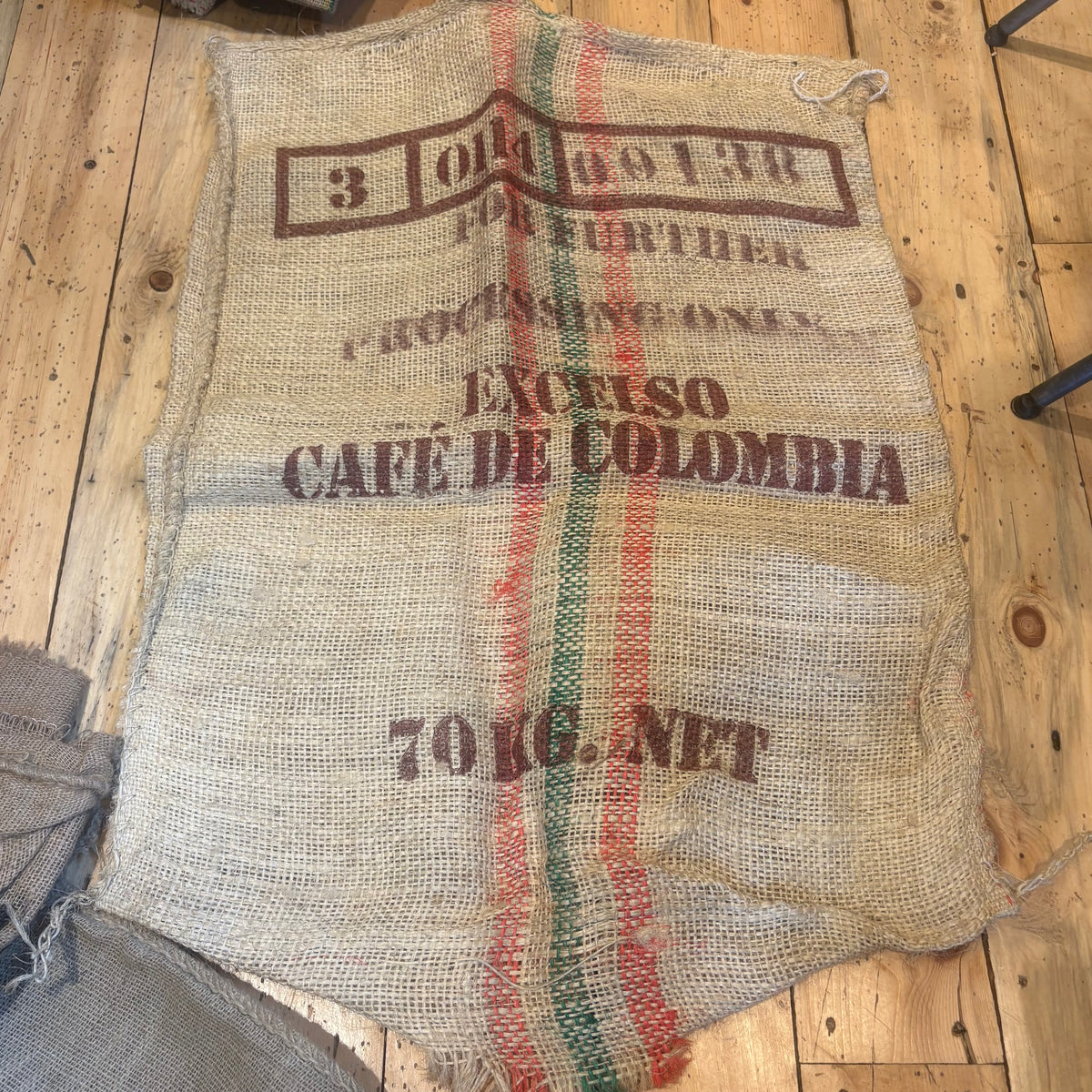 Used Burlap Coffee Bean Bag