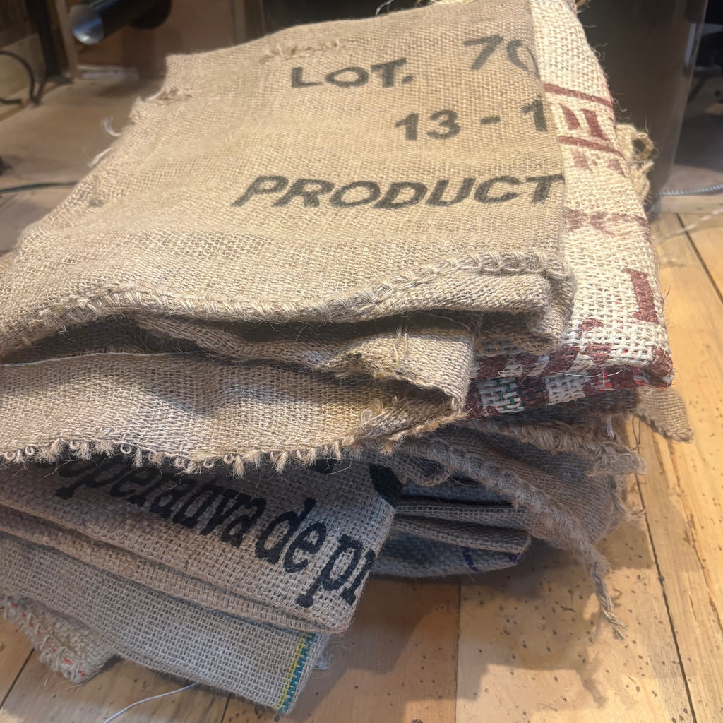 Used Burlap Coffee Bean Bag