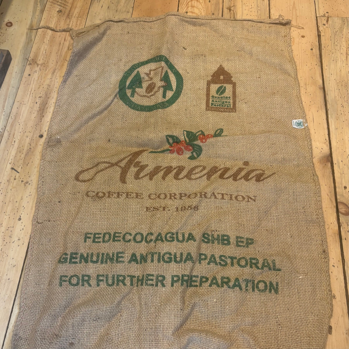 Used Burlap Coffee Bean Bag